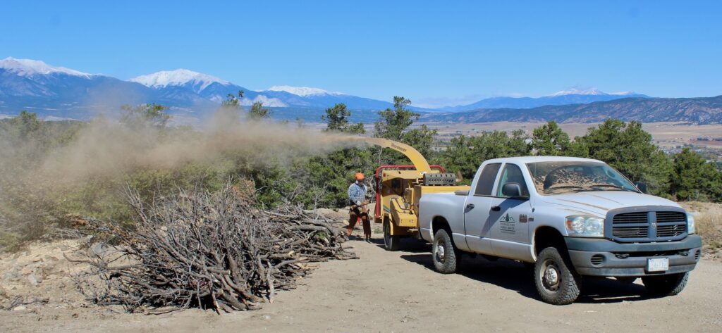 Envision Colorado Fire Mitigation - Wood Chipping